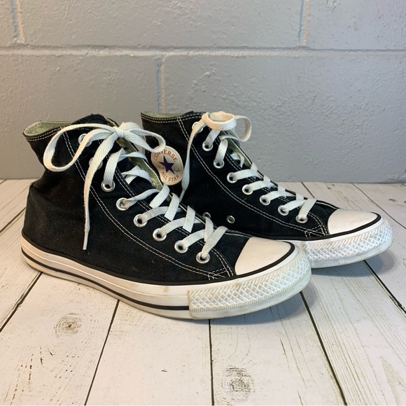 Converse Chuck Taylor All Star Black High Top Sneaker Unisex Men's 8 /Women's 10 - Picture 1 of 8